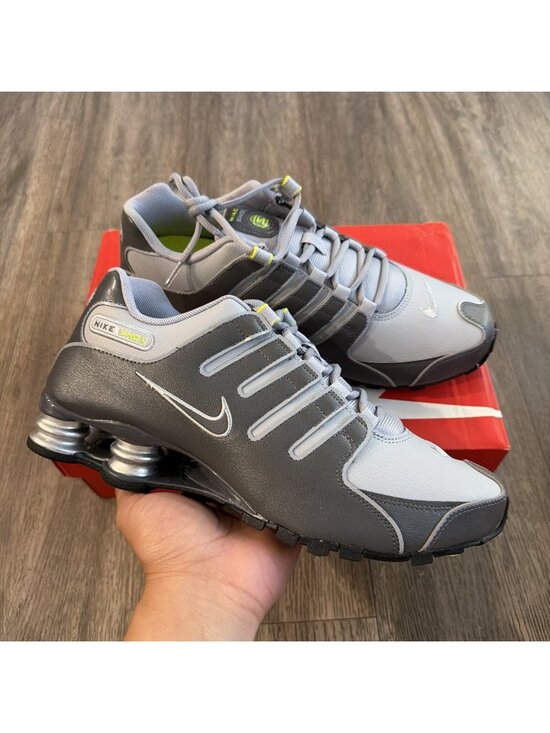 Nike Shox NZ Dark Grey Wolf Grey Volt Men Road Casual Sz 9 Shoes 378341-009 main image 9